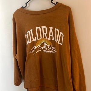 Women Brown Colorado crewneck size-medium
